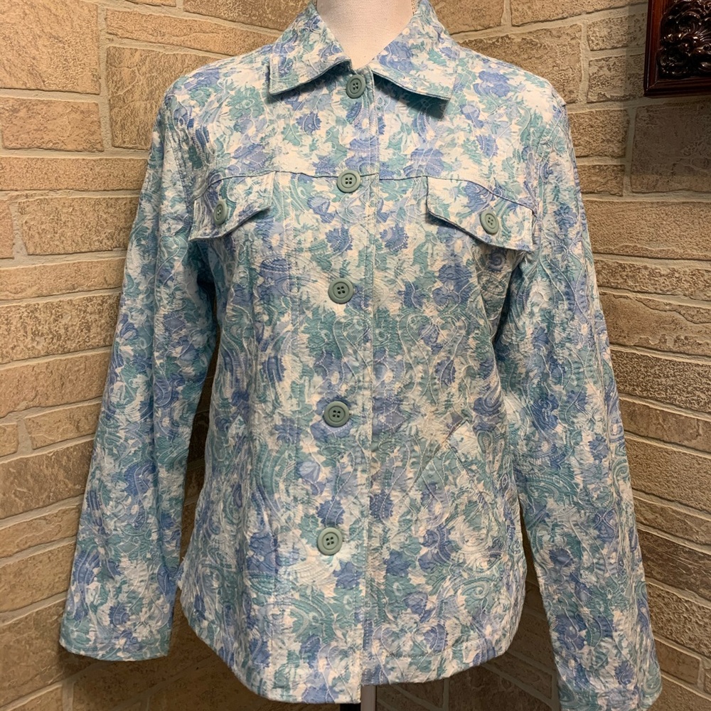 NWT Baxter & Wells Paisley Floral Jacket Blazer